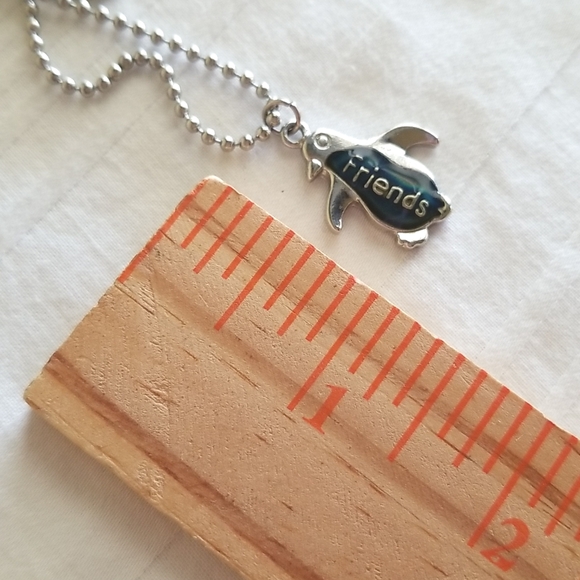 Silver FRIENDS Penguin Necklace - Picture 4 of 5